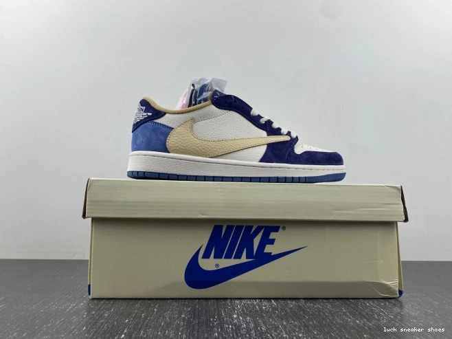 Reps LUCY CUSTOM TRAVIS JORDAN AIR 1 DM7866-808 SCOTT X 0707